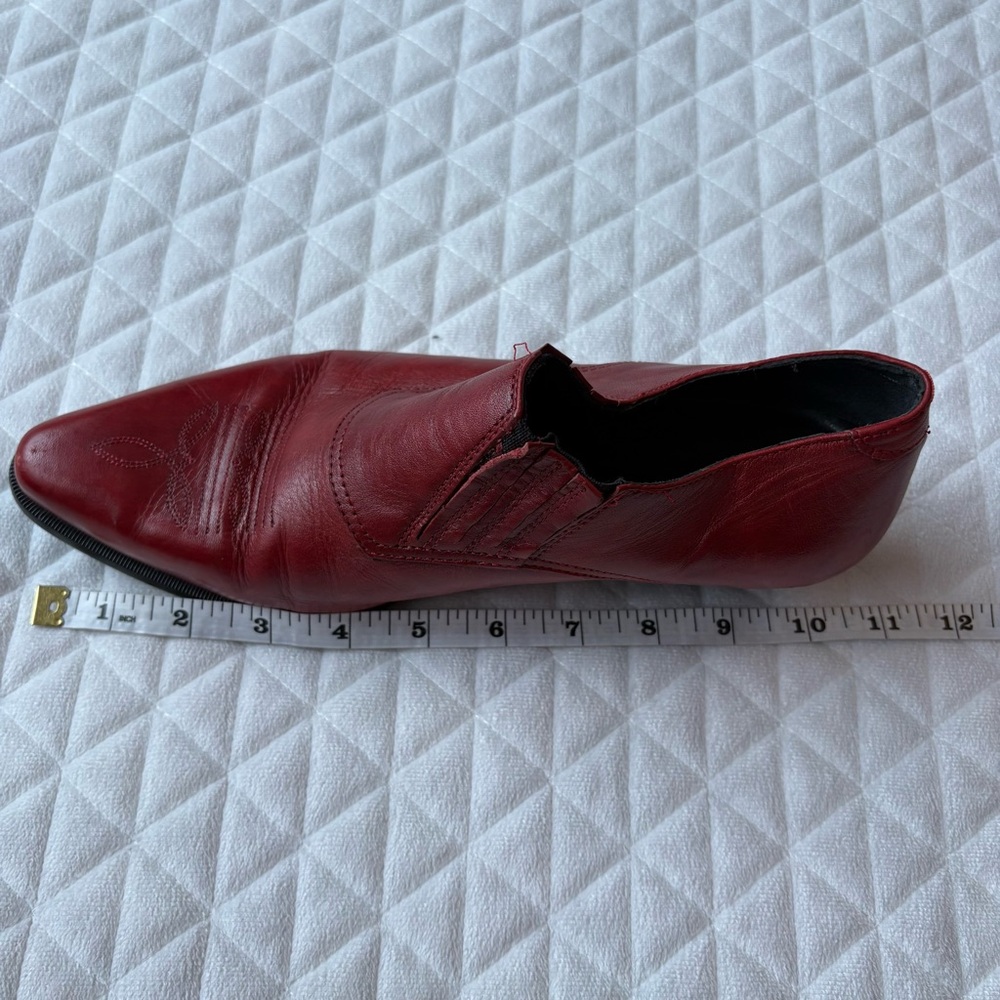 DURANGO Cowgirl Western Boho Ankle Booties Red Leather Slip On Women 9M RO3525 - Picture 15 of 16